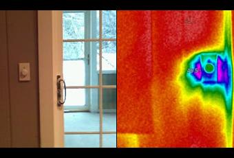 Thermal Imaging of Light Switch 