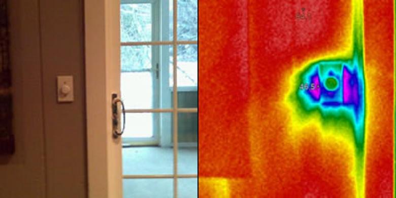 Thermal Imaging of Light Switch 