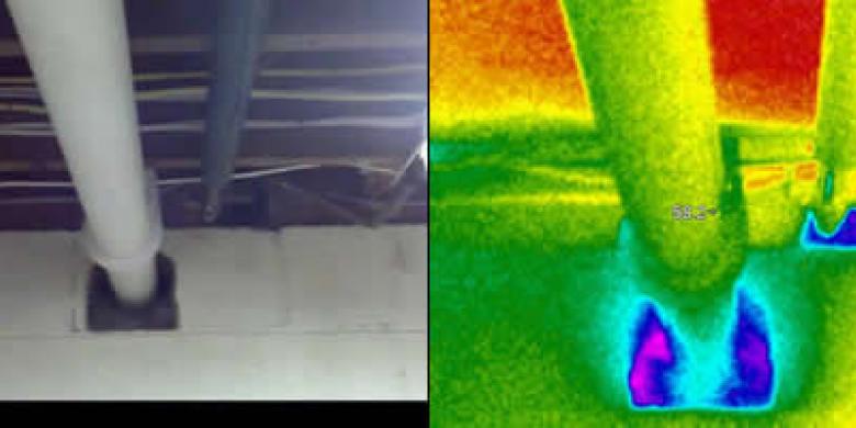Thermal Imaging Pipe Penetration 
